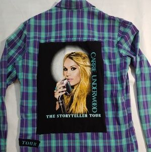 Carrie Underwood upcycled oversized shirt